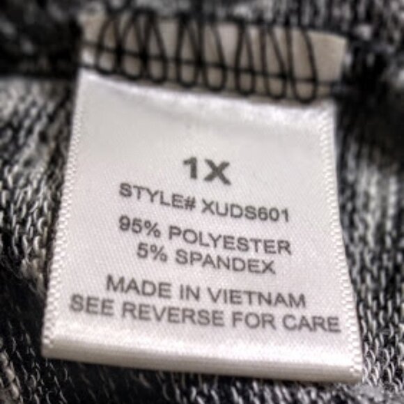 Lynn Ryan Cold Sleeve Sweater top Size 1X -Gray Marled - Picture 8 of 10